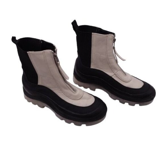 Circus NY by Sam Edelman Women's Bethanie Lug Sole Rain Booties Zip Front Size 7 - Picture 1 of 11